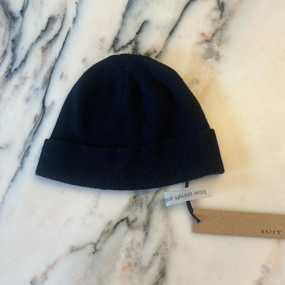 Suit Denmark ribbed knox hat onesie navy